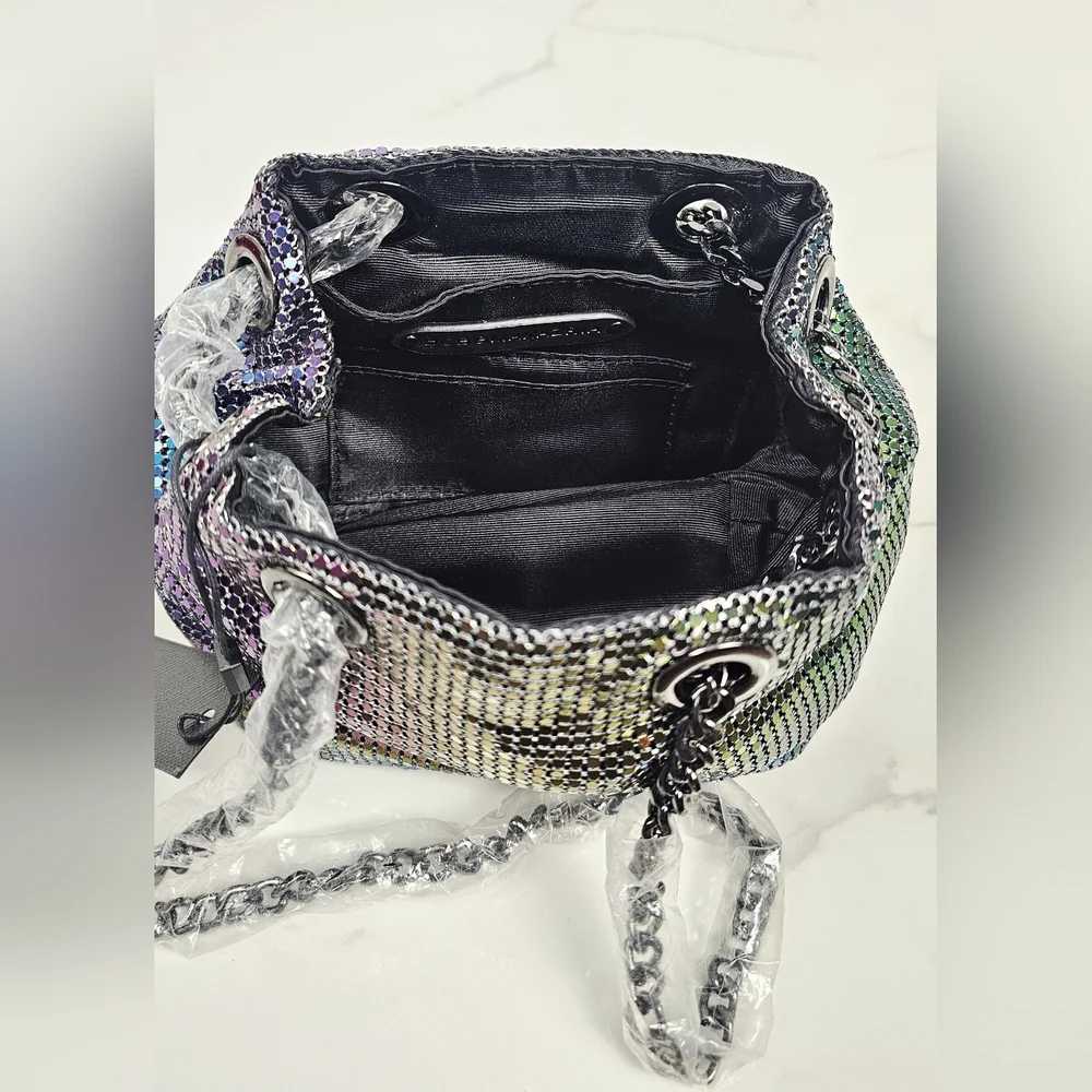 BCBG Metallic Evening‎ Bucket Purse New With Tags - Picture 6 of 8